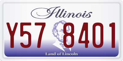 IL license plate Y578401