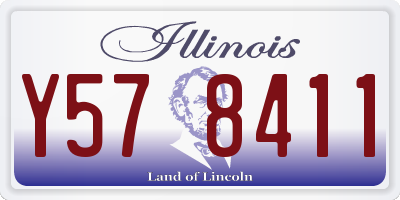 IL license plate Y578411