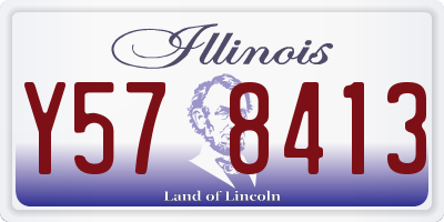 IL license plate Y578413