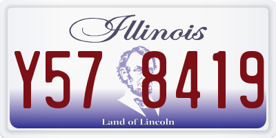 IL license plate Y578419