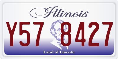 IL license plate Y578427