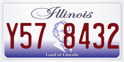 IL license plate Y578432