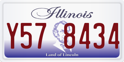 IL license plate Y578434