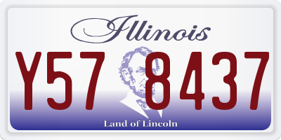 IL license plate Y578437