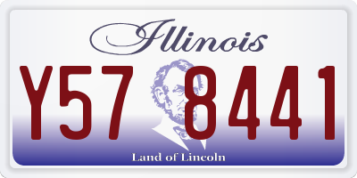 IL license plate Y578441