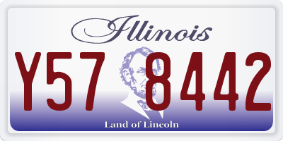 IL license plate Y578442