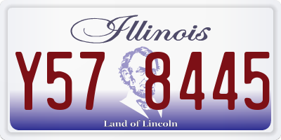 IL license plate Y578445
