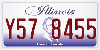 IL license plate Y578455