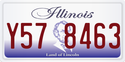 IL license plate Y578463