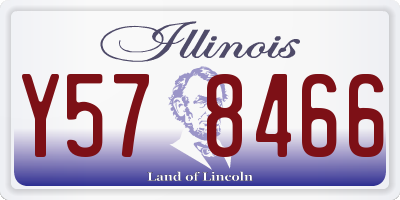IL license plate Y578466