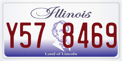 IL license plate Y578469