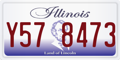 IL license plate Y578473