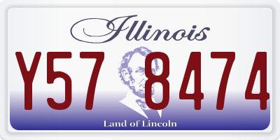 IL license plate Y578474