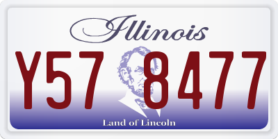 IL license plate Y578477