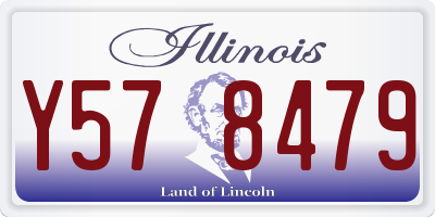 IL license plate Y578479