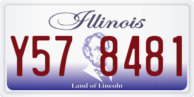 IL license plate Y578481