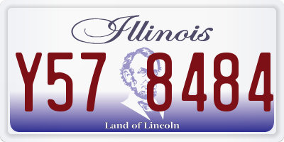 IL license plate Y578484