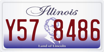 IL license plate Y578486