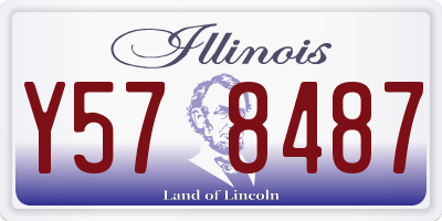 IL license plate Y578487