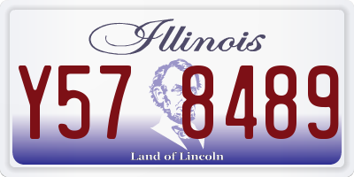 IL license plate Y578489