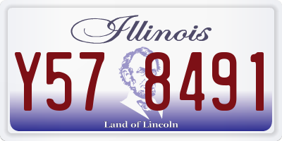 IL license plate Y578491