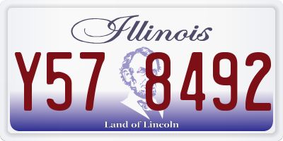 IL license plate Y578492