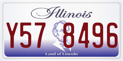 IL license plate Y578496