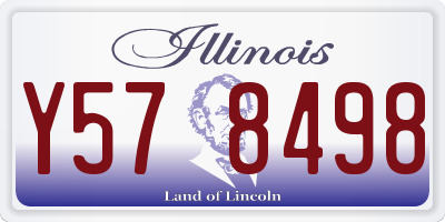 IL license plate Y578498