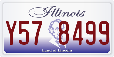 IL license plate Y578499