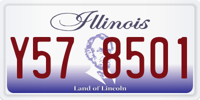 IL license plate Y578501
