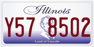 IL license plate Y578502