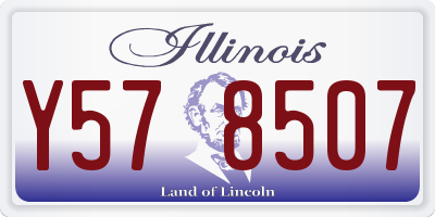 IL license plate Y578507
