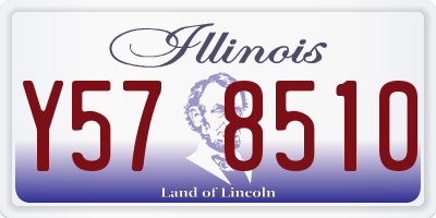 IL license plate Y578510