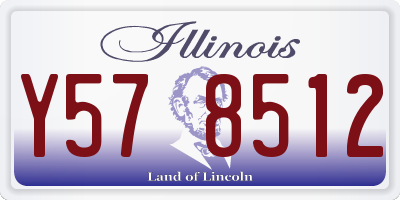 IL license plate Y578512
