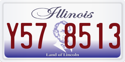 IL license plate Y578513