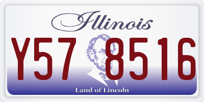 IL license plate Y578516