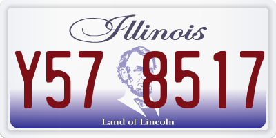 IL license plate Y578517
