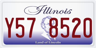IL license plate Y578520