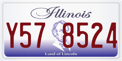 IL license plate Y578524