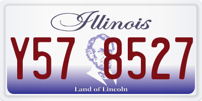 IL license plate Y578527