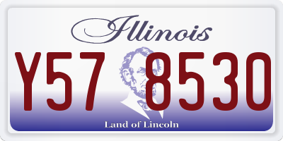 IL license plate Y578530