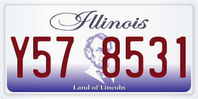 IL license plate Y578531