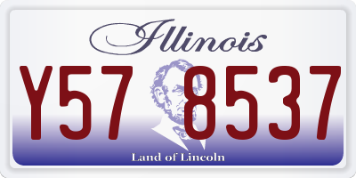 IL license plate Y578537