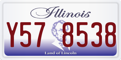 IL license plate Y578538