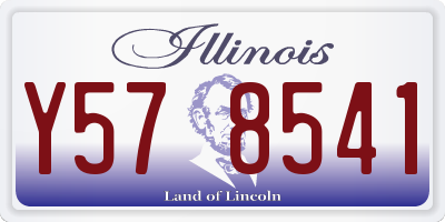 IL license plate Y578541
