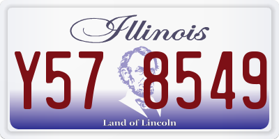 IL license plate Y578549