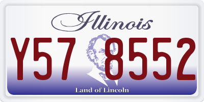 IL license plate Y578552