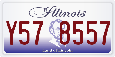 IL license plate Y578557