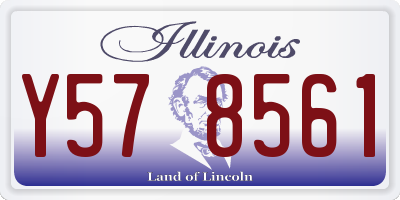 IL license plate Y578561