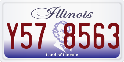 IL license plate Y578563